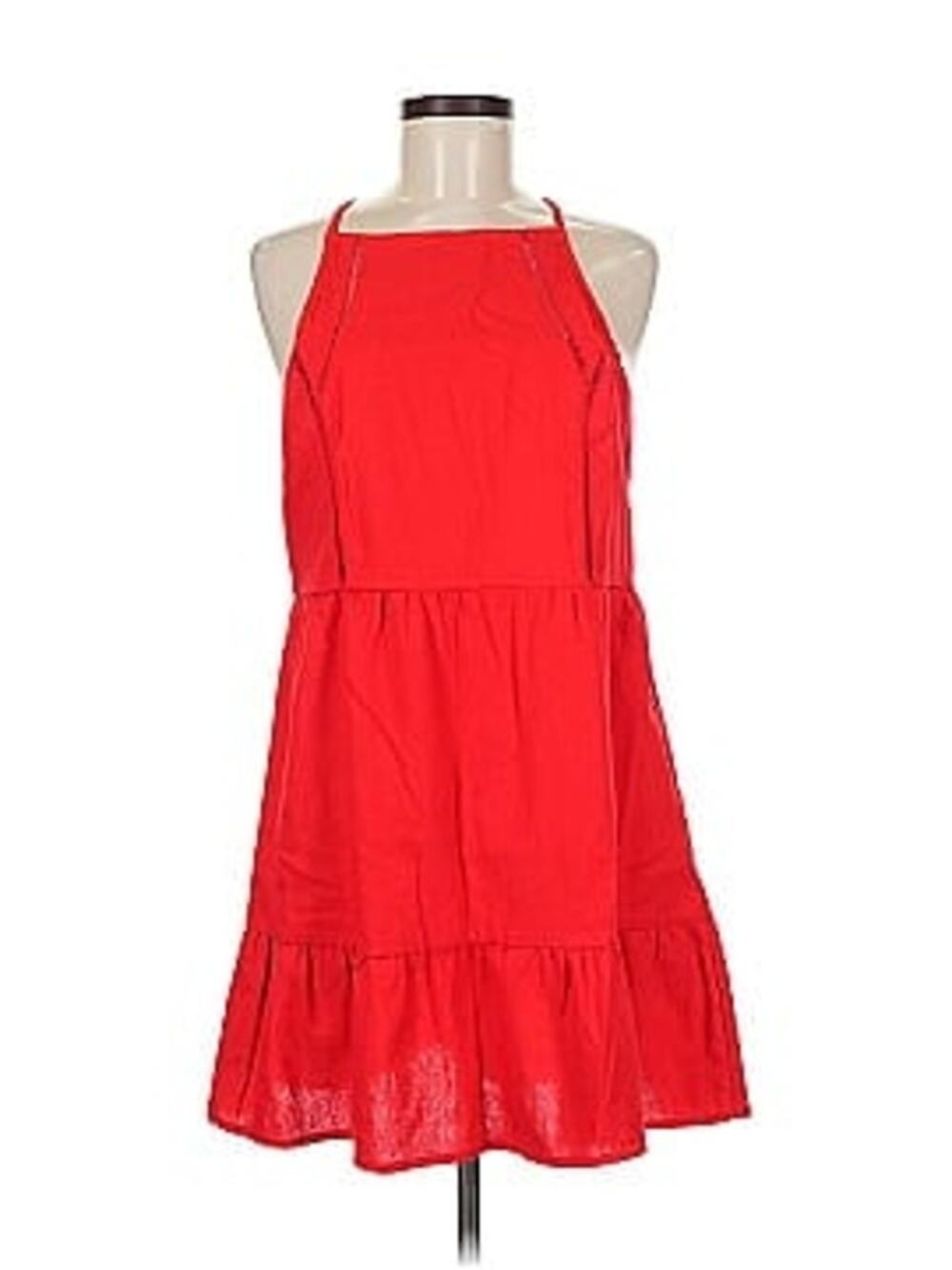 NWT Speechless Red Sleeveless Tiered Flounce Mini Dress Women's Size Small